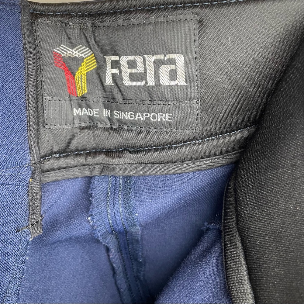 FERA Ski Snowboard Pant Wool Blend Stirrup Size 12R Navy Blue EUC Vintage - Picture 7 of 8